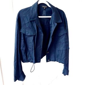 rag & bone Deep Blue Utility Jacket xl EUC